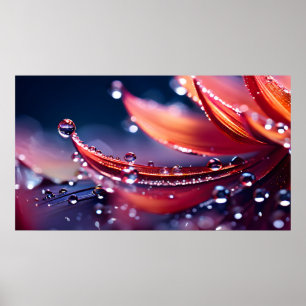 Fantasy Makro Wasserfall Poster