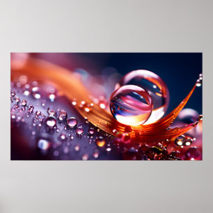 Fantasy Makro Wasserfall Poster