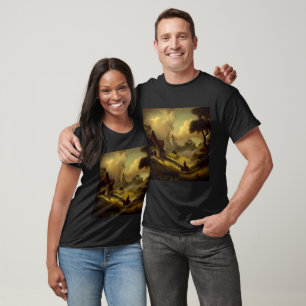 Fantasy Malerei 2 - Mittelalterliche Landschaft T-Shirt