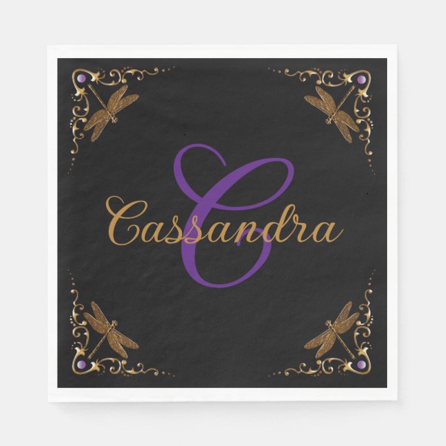 Fantasy Märchen Personalisiert  Serviette (Vorderseite)