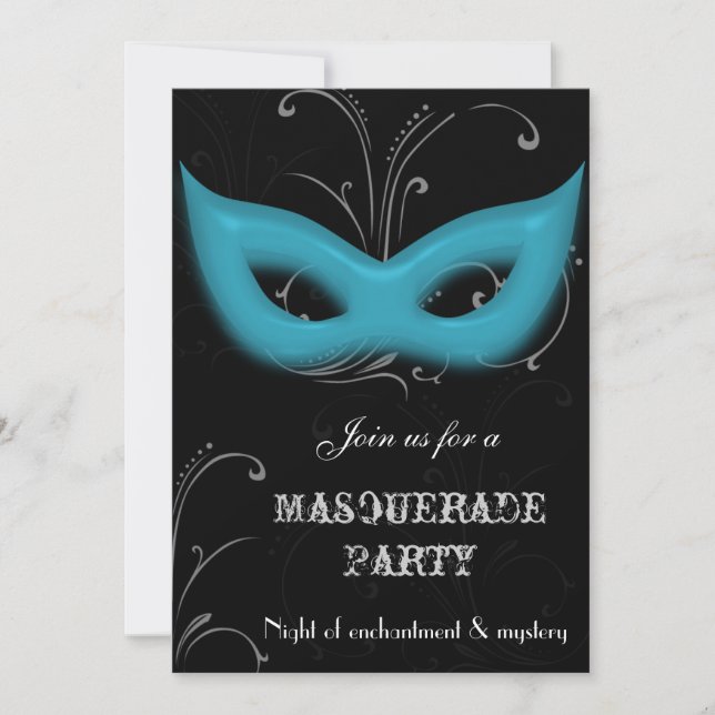 Fantasy Masquerade Party Einladung (Vorderseite)