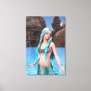Fantasy Mermaid Leinwanddruck