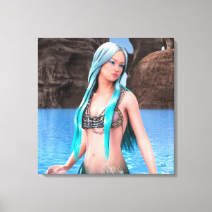 Fantasy Mermaid Leinwanddruck