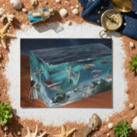 Fantasy Mermaid Ocean Cube