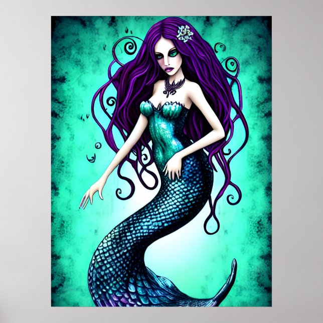 Fantasy Mermaid Poster (Vorne)