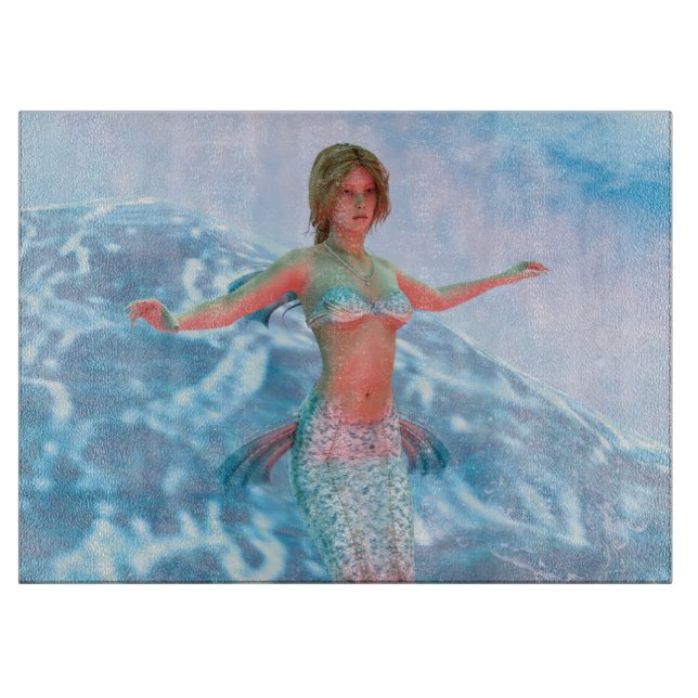 Fantasy Mermaid Schneidebrett (Vorderseite)