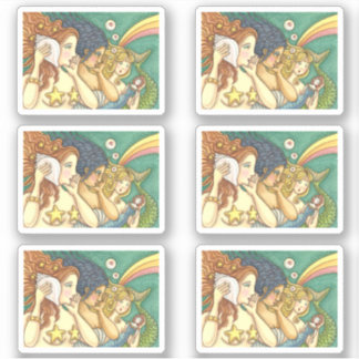 FANTASY MERMAID SISTERHOOD SHARING SECRET WISDOMS AUFKLEBER
