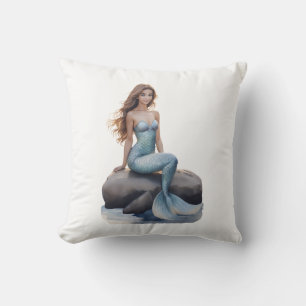 Fantasy Mermaid Throw Kissen
