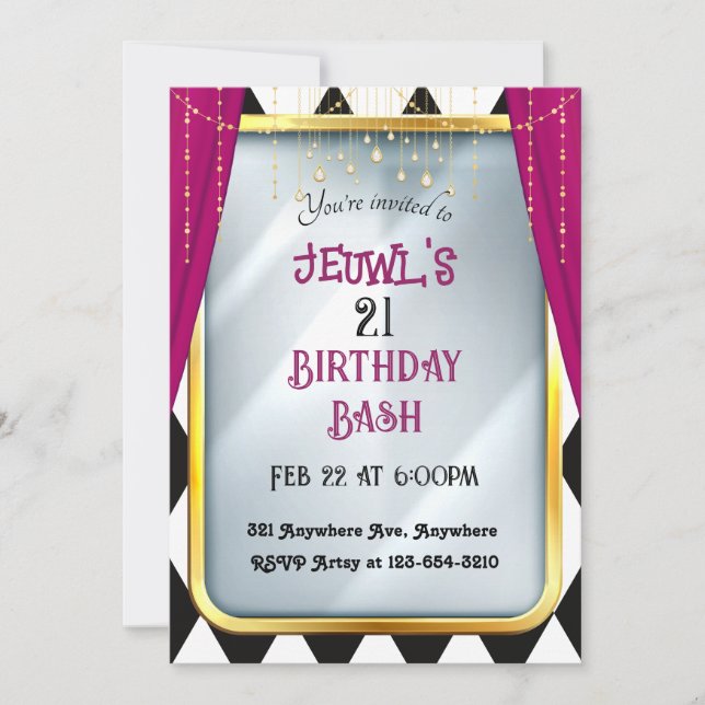 Fantasy Mirror Einladung (Vorderseite)