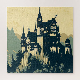 Fantasy Mittelalterliche Burg - Japanischer Holzsc