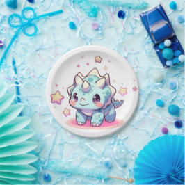 Fantasy Modern Dinosaur Baby Dusche Pappteller