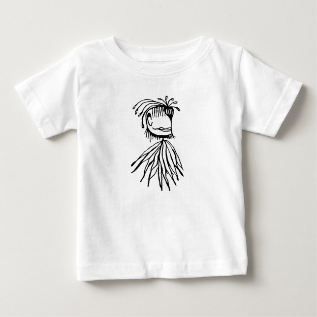 Fantasy-Monster skizzenhaft zeichnend Baby T-shirt (Vorderseite)