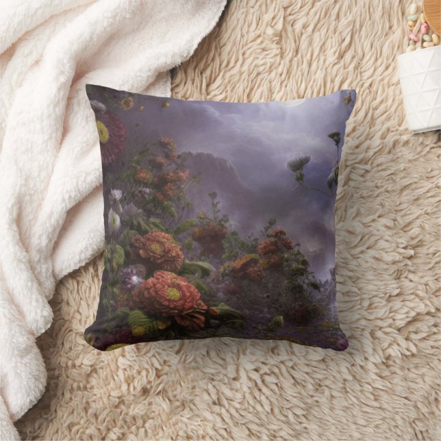 Fantasy Moonlight Magischer Garten Landschaft Jigs Kissen (Decke)