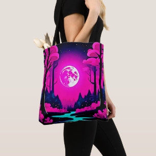 Fantasy Moonlit Woods Art Tasche