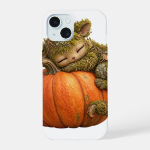 Fantasy-Moos-Kreatur-umarme-Kürbis-Handyhülle iPhone 15 Hülle