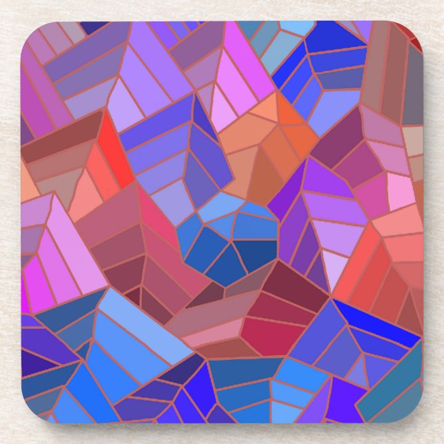 Fantasy Mountains View from the Sky Getränkeuntersetzer (Vorderseite)