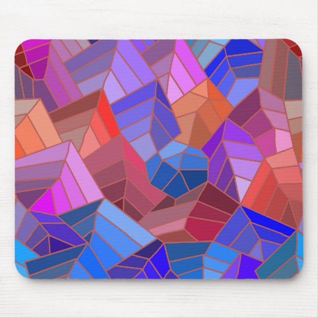 Fantasy Mountains View von Sky Mousepad (Vorne)