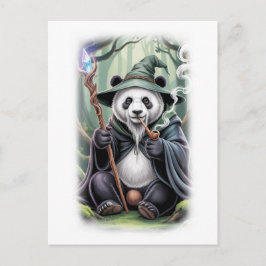 Fantasy Movie Wizard Character on a White Feiertagspostkarte
