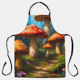 Fantasy Mushrom All-Over Print Schürze