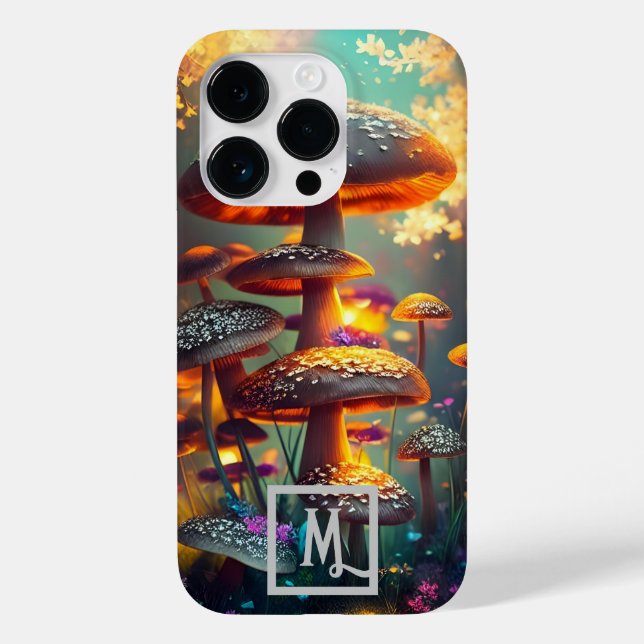 Fantasy Mushroom Case-Mate iPhone 14 Pro Hülle (Rückseite)