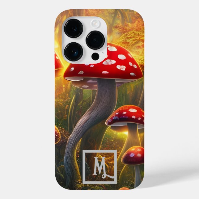 Fantasy Mushroom Case-Mate iPhone 14 Pro Hülle (Rückseite)