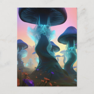 Fantasy Mushroom Postcard Postkarte