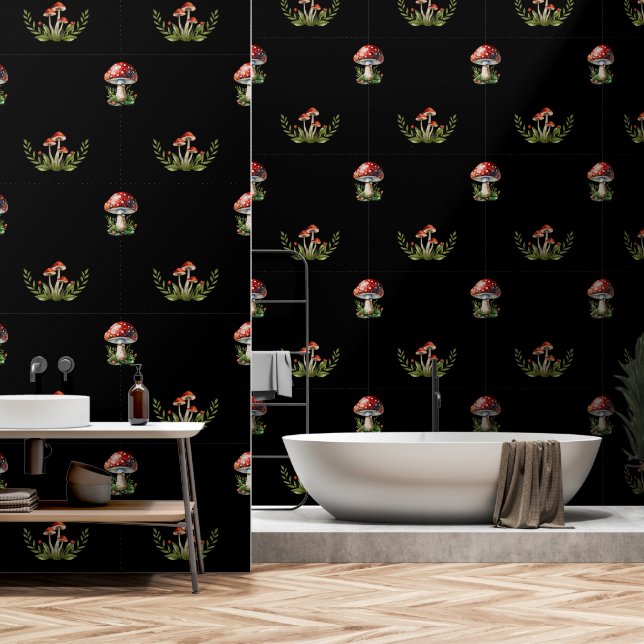 Fantasy Mushrooms Tapete (Badezimmer)