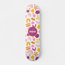 Fantasy-Muster Personalisiert Monogram Skateboard