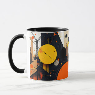 Fantasy Niedlich Abstrakt Red Circles Tasse