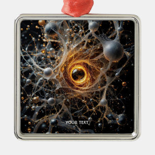 Fantasy Niedlich Abstrakt Space Scene Ornament Aus Metall