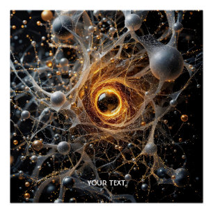 Fantasy Niedlich Abstrakt Space Scene Poster