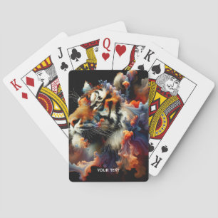 Fantasy Niedlich Abstrakt Tiger Head Spielkarten