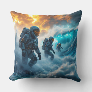 Fantasy Niedlich Astronauten Sturmsee Kissen