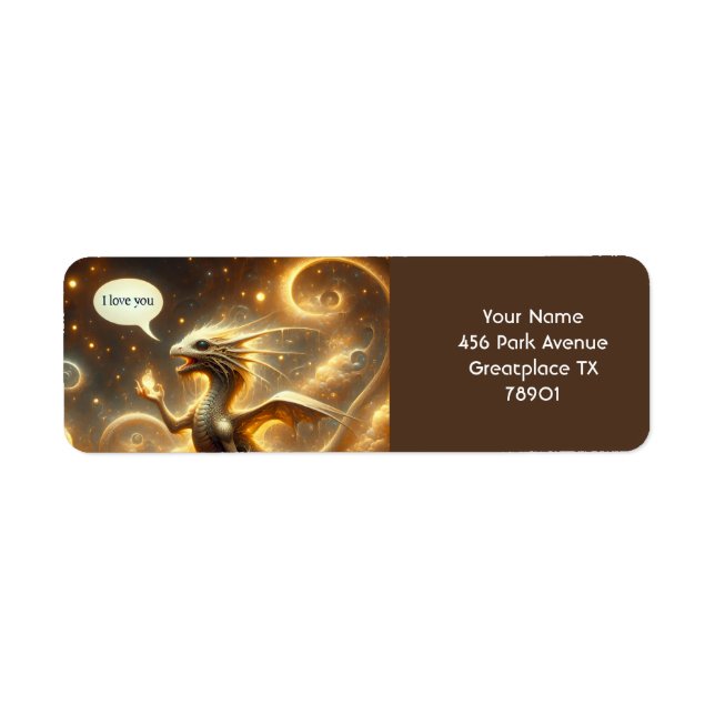Fantasy Niedlich Baby Dragon Liebe (Vorne)
