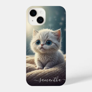 Fantasy Niedlich Baby Kitty Cat Lover's Personalis iPhone 14 Hülle
