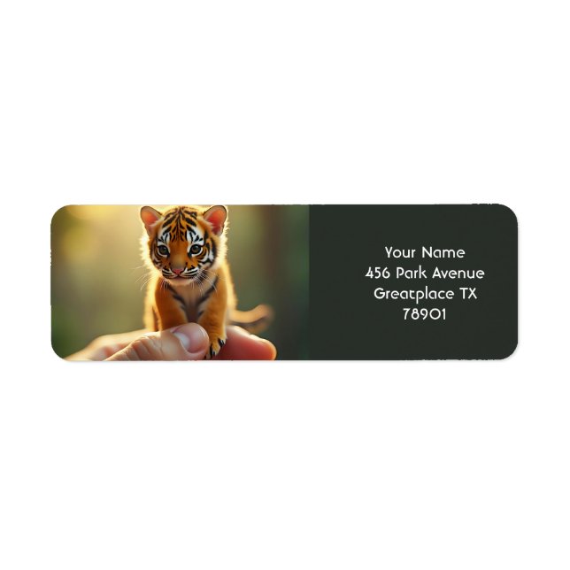 Fantasy Niedlich Baby Tiger Hand (Vorne)