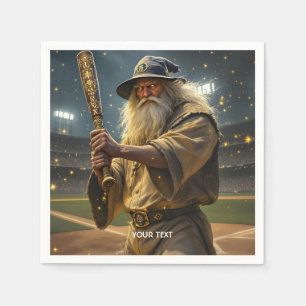 Fantasy Niedlich Baseball Wizard Bat Serviette