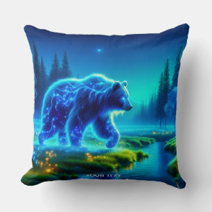 Fantasy Niedlich Bear River Meadow Kissen