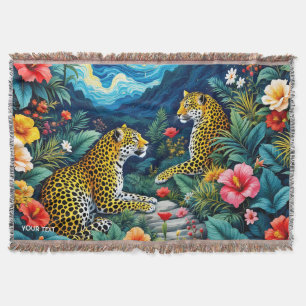 Fantasy Niedlich Big Cats Blume Decke