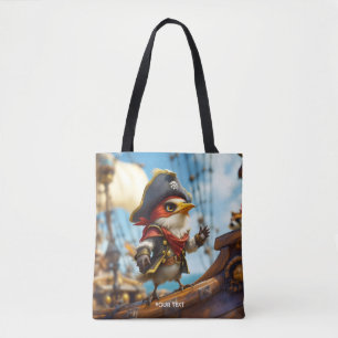 Fantasy Niedlich Bird Captain Pirate Tasche
