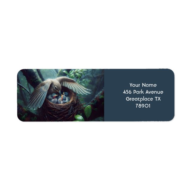 Fantasy Niedlich Bird Nest Rain (Vorne)