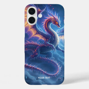 Fantasy Niedlich Blue Dragon City iPhone 16 Plus Hülle