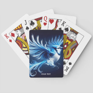 Fantasy Niedlich Blue Flying Bird Spielkarten