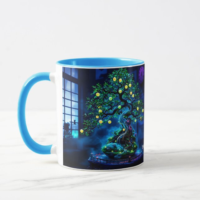 Fantasy Niedlich Bonsai Tree Lights Tasse (Links)