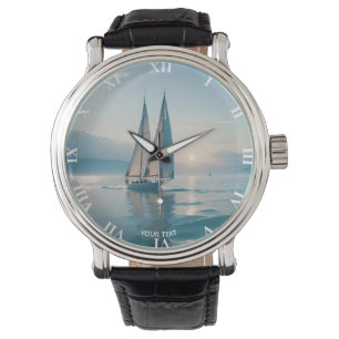 Fantasy Niedlich Boote Sun Armbanduhr