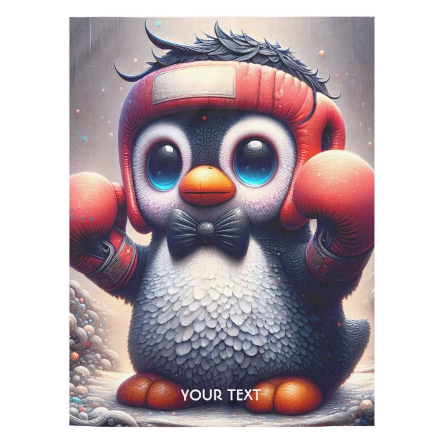 Fantasy Niedlich Boxing Bird Tischdecke (Vorderseite)