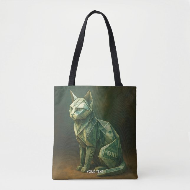 Fantasy Niedlich Cat Money Origami Tasche (Vorderseite)
