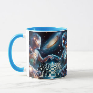 Fantasy Niedlich Chess Space Stars Tasse