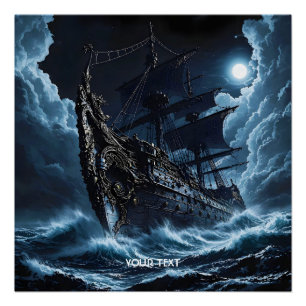 Fantasy Niedlich Corsair Ghost Ship Poster