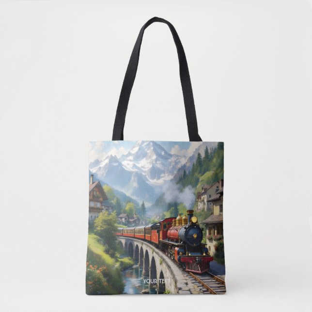 Fantasy Niedlich Crimson Antique Train Tasche (Vorderseite)